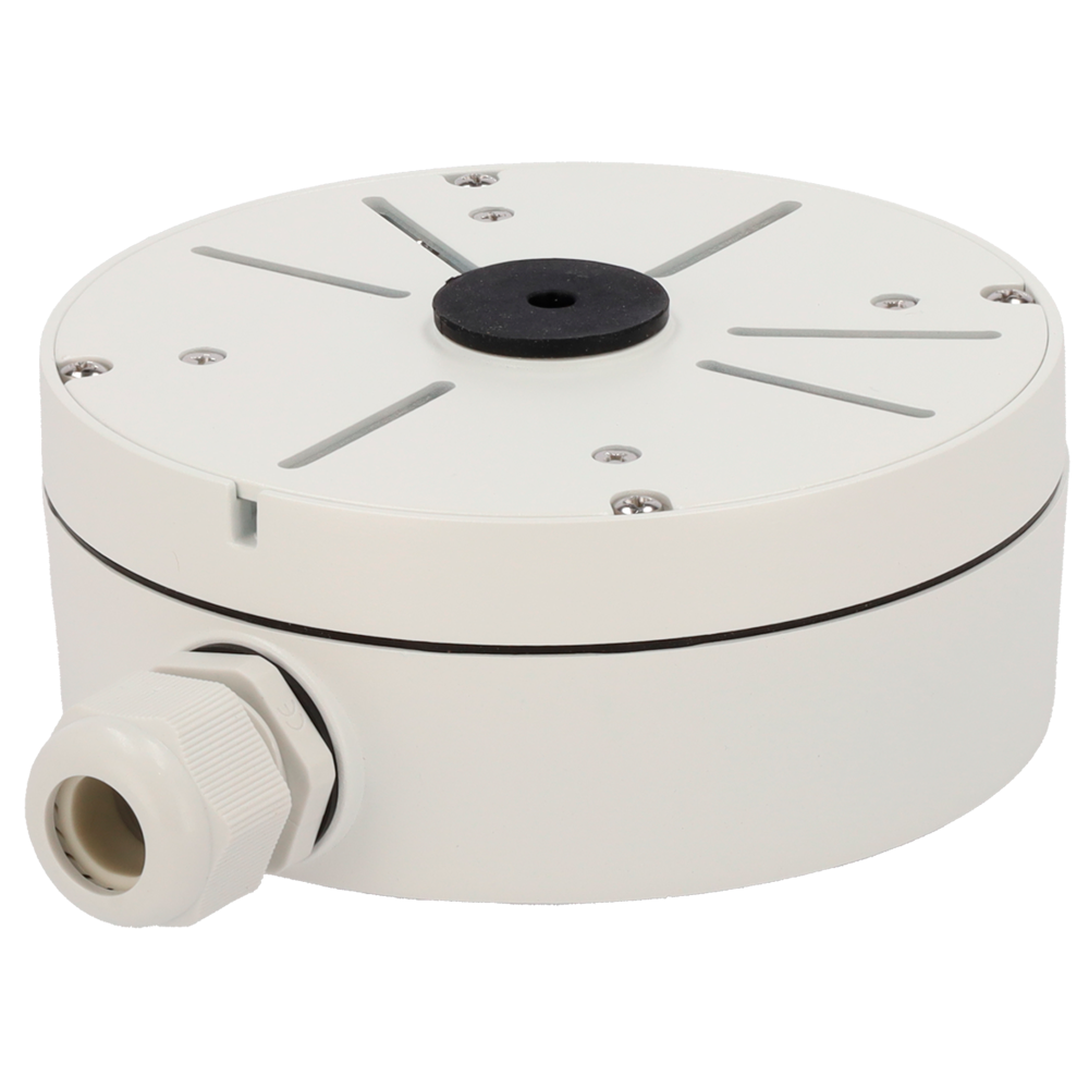 (IRS-JBOX-1) Boite de connexions - Pour les caméras bullet / turret - Convient pour une utilisation en extérieur - Installation dans un plafond ou un mur - Passage de câble - 62 (H) x 157 (ɸ) mm