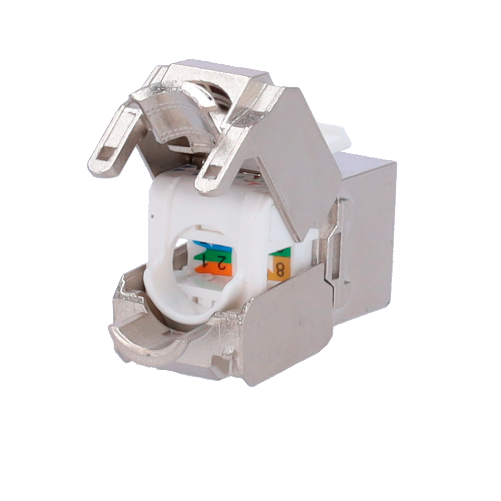 [KS6-FTP-TL180] (KS6-FTP-TL180) Connecteur pour câble FTP - Connecteur sortie RJ45 - Compatible FTP Catégorie 6 - Installation facile sans outils