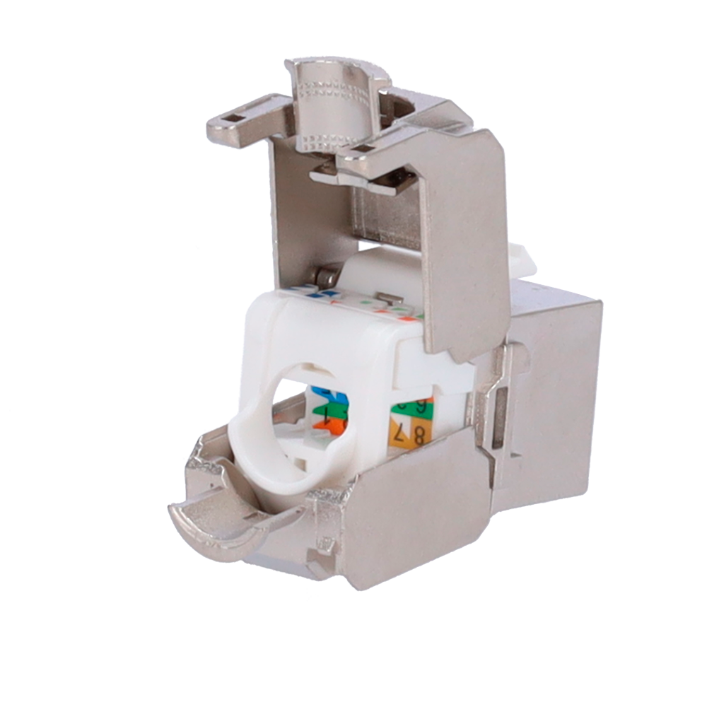 [KS6A-FTP-TL180] (KS6A-FTP-TL180) Connecteur pour câble FTP - Connecteur sortie RJ45 - Compatible FTP Catégorie 6A - Installation facile sans outils