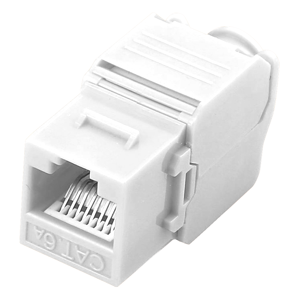 [KS6A-TL180] (KS6A-TL180) Connecteur pour câbles UTP - Connecteur sortie RJ45 - Compatible UTP categorie 6A - Installation facile sans outils - Faibles pertes