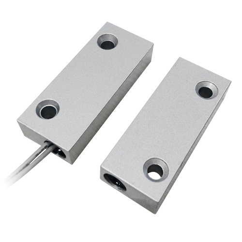 (MC-SMMC) Contact magnétique  - Apte pour une installation sur métal - Technologie Reed Haute performance - Système de connexion par 2 fils - Résistance aux chocs mécaniques et électriques