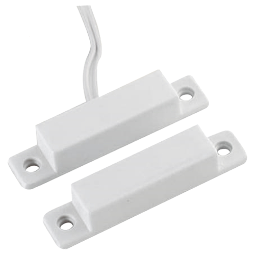 (MC-SWPC) Contact magnétique - Apte pour l'installation dans le bois - Technologie Reed - Système de connexion par 2 fils - Résistance aux chocs mécaniques et électriques