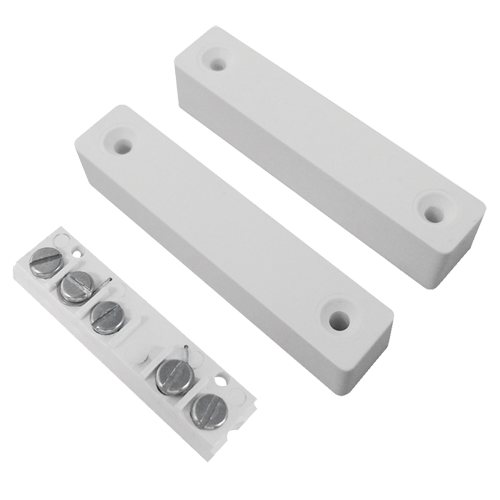 (MC-SWPS-1) Contact magnétique - Apte pour l'installation dans le bois - Technologie Reed - Système de connexion pour 5 terminaux - Résistance aux chocs mécaniques et électriques