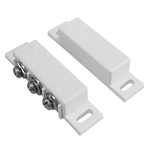 (MC-SWPS-N) Contact magnétique - Apte pour l'installation dans le bois - Technologie Reed - Système de connexion des bornes NF/NO - Résistance aux chocs mécaniques et électriques