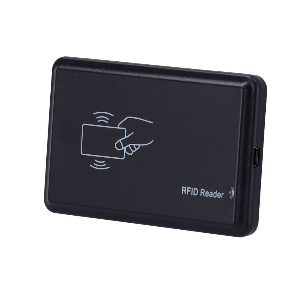 (MF-USB-READER) Lecteur de cartes USB - Haute fréquence MF 13.56 MHz - Communication USB - Simulation de clavier - Plug &amp; Play - Adapté aux logiciels de contrôle d'accès