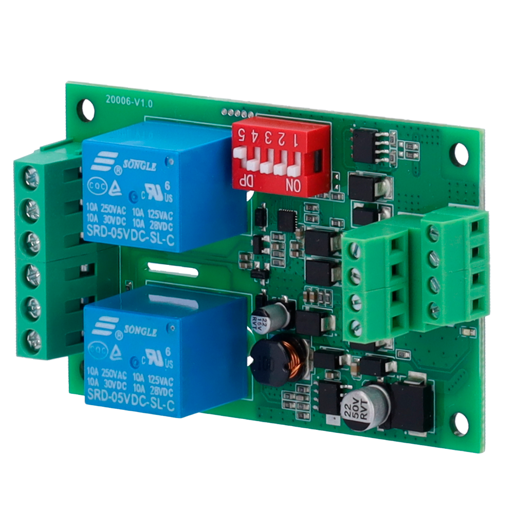 (MIO-4D2R) Módulo expansión modbus - Compatible con PYRUS - 4 entradas digitales - 2 salidas de relé de potencia - Montaje directo en caja de PYRUS/SYRUS