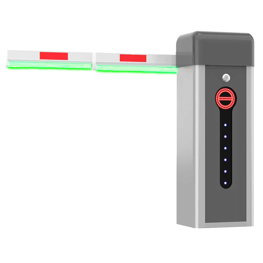 (PB-PARKBARRIER-PRO303-TL6-R) Barrière de parking - Bras droit télescopique (jusqu'à 6 m) - Ouverture à droite | 5.000.000 cycles - Indicateurs LED : Mode d'urgence - Adapté pour extérieur IP54