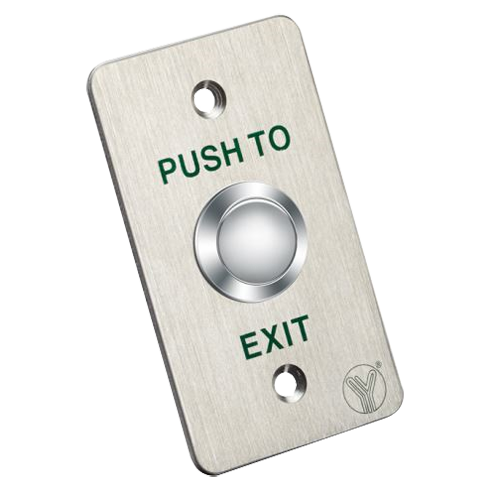 (PBK-810B) Bouton poussoir de libération de porte - Usage professionnel - Testé 500.000 Utilisations - NO/NF/COM | Montage encastré ou en surface - Dimensions 86 (H) x 50 (L) x 29 (P) mm - Fabriqué en acier inoxidable