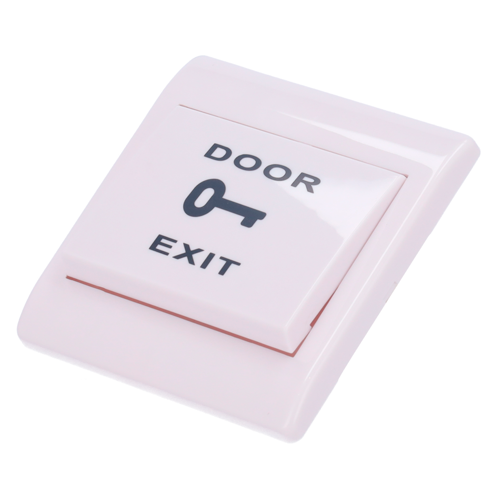 (PBK-812D) Bouton poussoir de libération de porte - Usage professionnel - Testé 500.000 Utilisations - NO/NF/COM | Embarqué - Dimensions 86 (H) x 86 (L) x 20 (P) mm - Fabriqué en plastique
