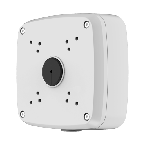 (PFA121) Boite de connexions - Pour les caméras Dômes et les caméras Bullet - Apte pour extérieur IP66 - Installation dans un plafond ou un mur - Passage de câble - Couleur blanche