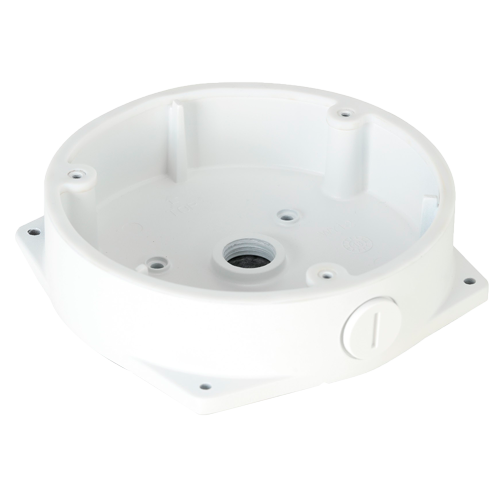 (PFA132-E) Boite de connexions - Pour caméra fisheye - Fabriqué en aluminium - Passage de câble - Couleur blanche - 39,8 mm (H) x 156 mm (Ø)