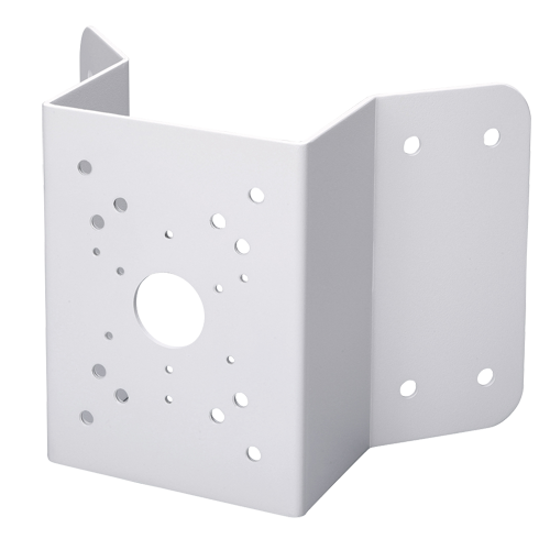 (PFA151) Support pour coin - Angle d'ouverture 90º - Adapté pour une utilisation extérieure - Acier galvanisé - Couleur blanche - Passage de câble