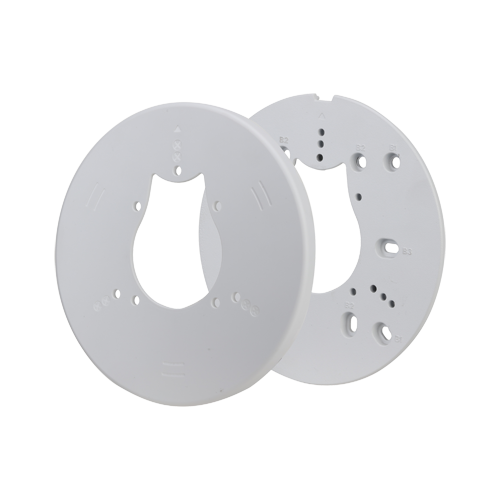 (PFA200G) Adaptateur de boîte de jonction - Convient pour une ou deux bandes - En alliage d'aluminium et ABS - 8,5 (H) x 160 (Ø) mm - Passage de câble - Couleur blanche