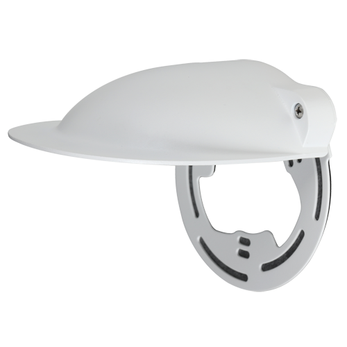 (PFA200W) Boîtier de protection contre la pluie - Pour caméras dôme - Adapté pour une utilisation extérieure - Aluminium et SGCC - 127 mm (H) x 129.3 (L) x 147 (Pr) mm - Couleur blanche