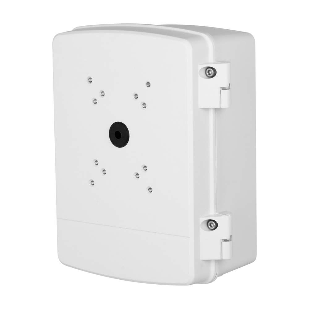 (PFA6400S) Boite de connexions - Pour caméras dômes motorisés - Apte pour extérieur IP66 - Fabriqué en alliage d'aluminium et SECC - 297.2 (H) x 248 (L) x 130.7 (Pr) mm - Presse-étoupe : blanc