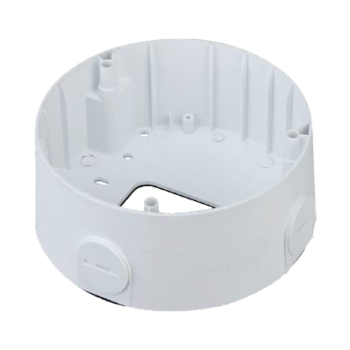 (PFA701) Boite de connexions - Pour les caméras dômes motorisées - Apte à un usage intérieur - Alliage en aluminium et en SECC - Installation dans un plafond ou un mur - Presse-étoupe : blanc