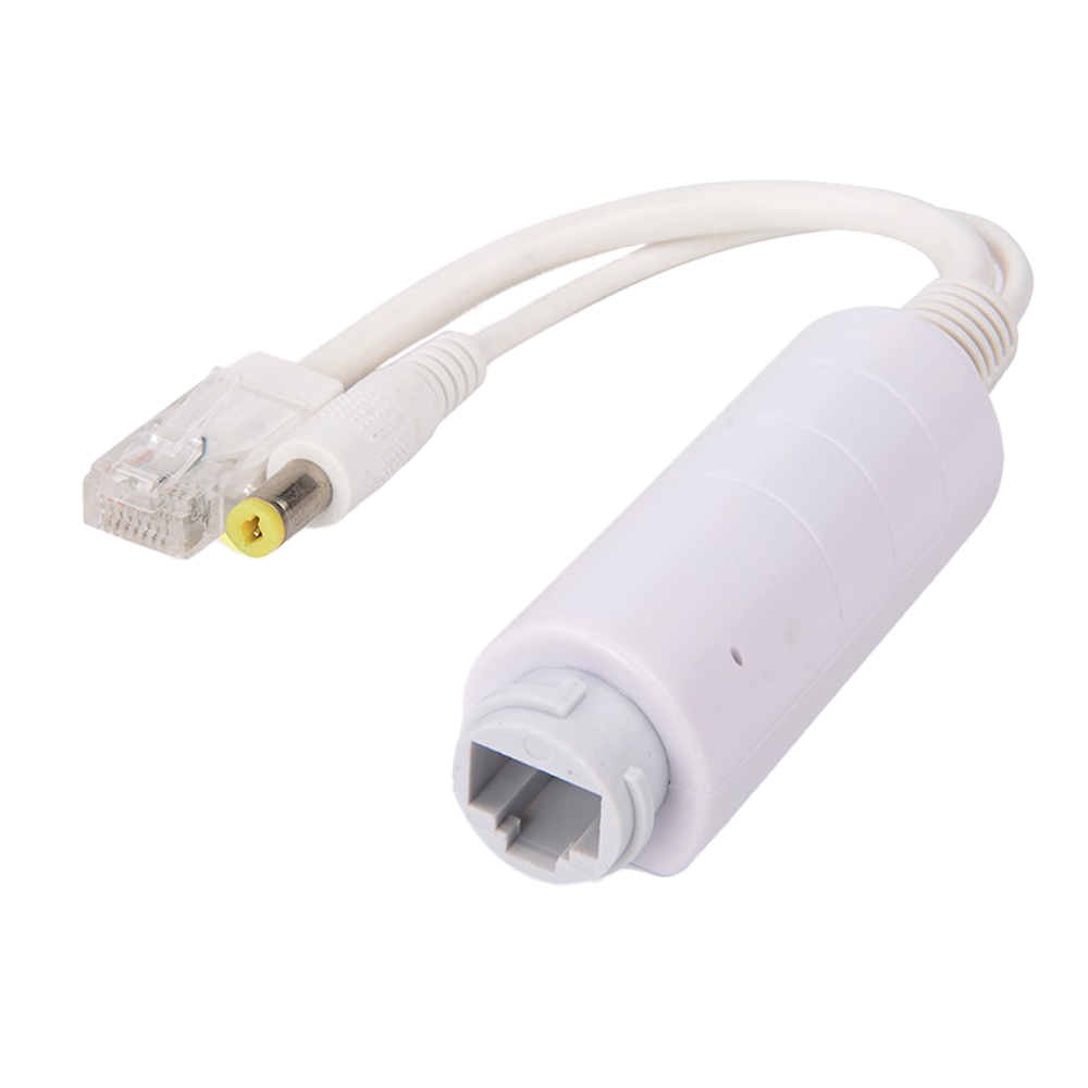 [POE-SPLIT-15W-OUT] (POE-SPLIT-15W-OUT) PoE Splitter - Pour caméras IP sans PoE - Entrée RJ45 (PoE) / Sortie RJ45 et jack  - Vitesse 10/100Mbps - Puissance maximale 15 W / CC 12 V / 1A - PoE IEEE802.3af / PoE IEEE802.3at | IP66