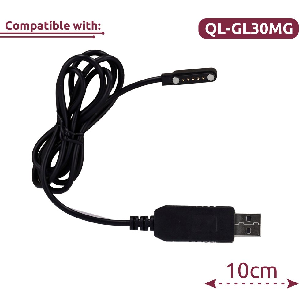 (QL-GL30MG-UC) Câble de données magnétique - Compatible avec QL-GL30MG - Longueur 102cm