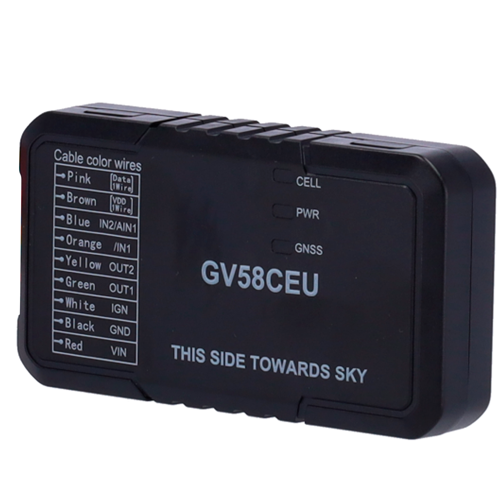 (QL-GV58CEU) Mini tracker de bajo consumo - LTE Cat 1 con backup 2G - Compacto para instalaciones ocultas - Soporta 1-wire - Soporta BLE 5.2