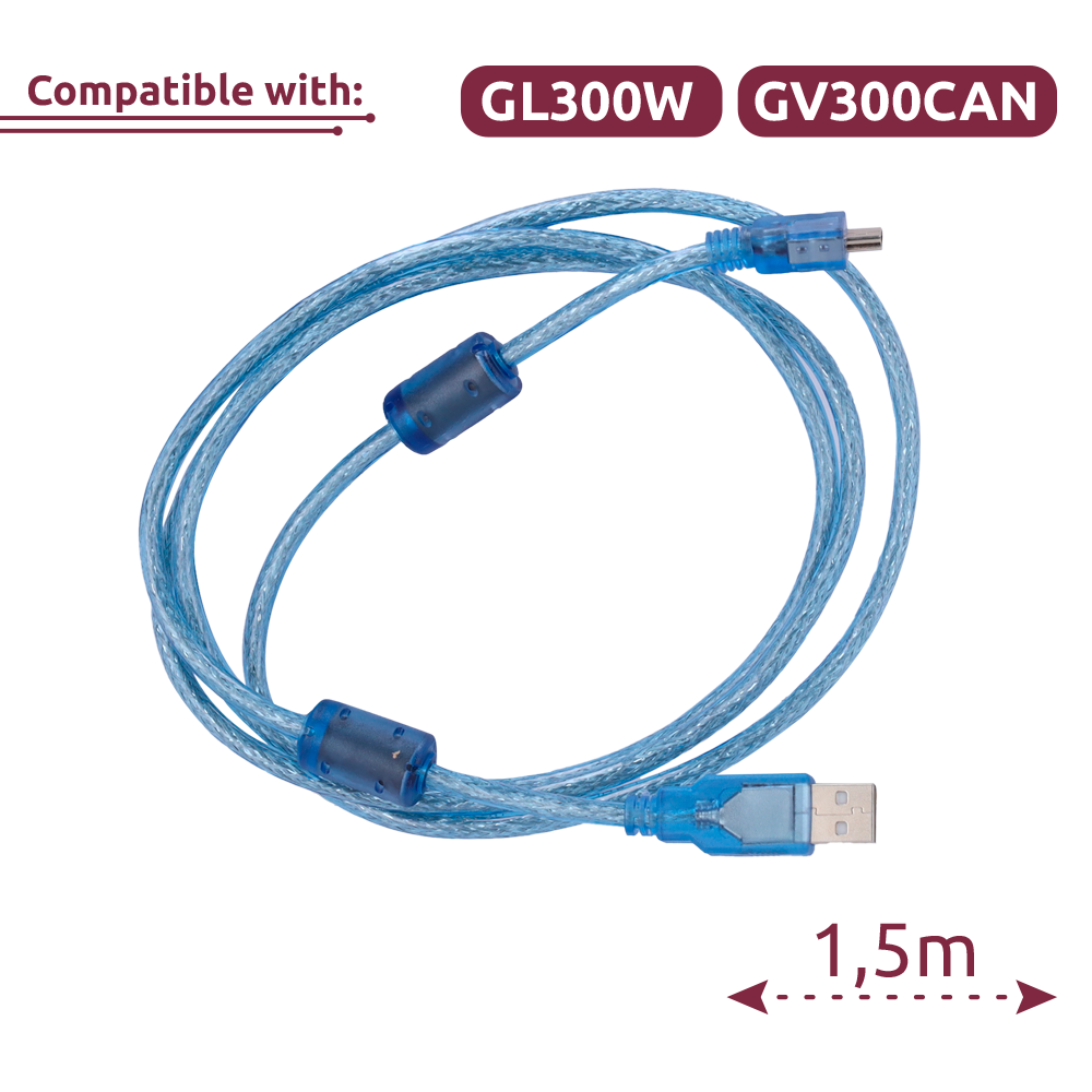 (QL-MINIUSB-DATA-CABLE-1.5M) Cable mini USB - Compatible con GL300W/GV300CAN