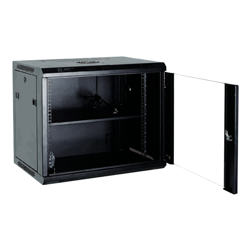 [RACK-6UN-6D] (RACK-6UN-6D) Armoire rack pour mur - Jusqu'à 6U rack de 19" - Jusqu'à 100 Kg de charge - avec ventilation et passage de câble - Profondeur 600 mm