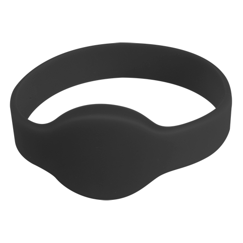 (RFID-BAND-BK) Bracelet de proximité - ID par radiofrequence - EM passif  |  Noir - Basse fréquence 125 kHz - Diamètre 65 mm - Sécurité maximale