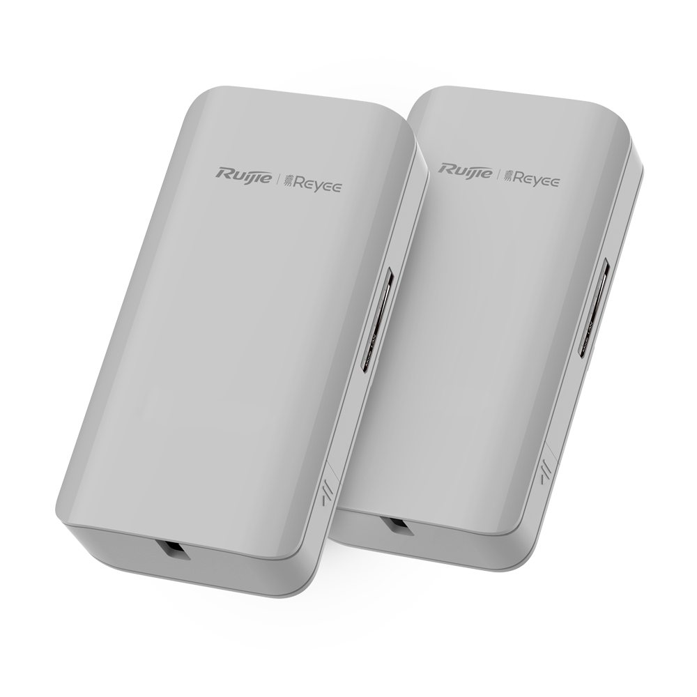 [RG-EST100-E] (RG-EST100-E) Reyee - Liaison sans fil jusqu'à 500m - Fréquence 2,400 GHz 2,483 GHz - Basé sur 802.11 b/g/n - IP55, apte pour extérieurs - 2 unités couplées