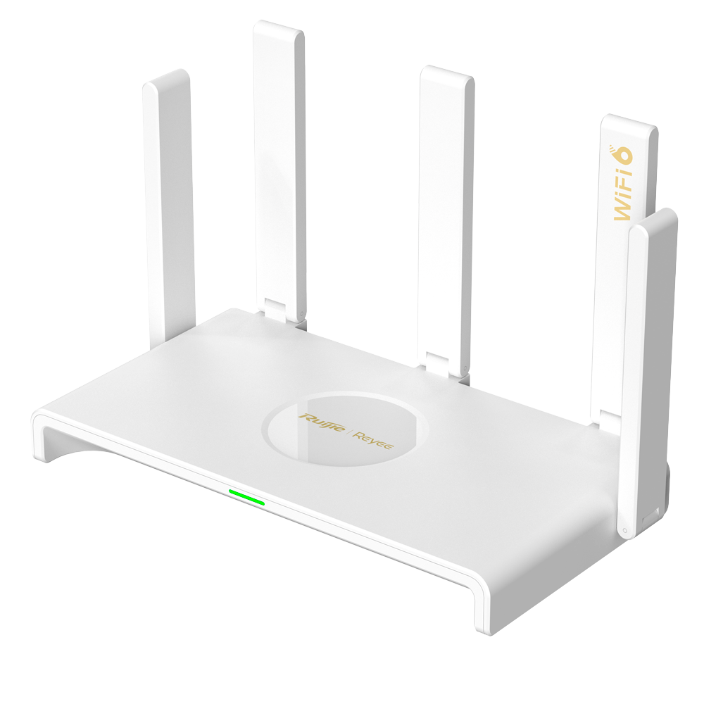 (RG-EW3000GX) Reyee Router Gigabit Mesh Wi-Fi 6 AX3000 - 5 ports RJ45 10/100/1000 Mbps - 802.11ax 2x2 et double bande 2.4 et 5 GHz - Gestion à distance via le cloud - Contrôle parental, réseau invité, Roaming - Petit bureau / Bureau à domicile